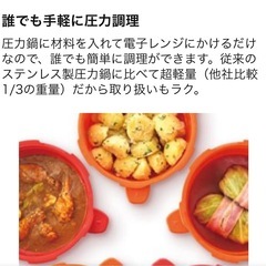美品 マイヤー(Meyer）電子レンジ圧力鍋 レッド の画像