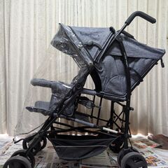 キンダーワゴン HOP 二人乗りベビーカー おまけバッグ付きの画像