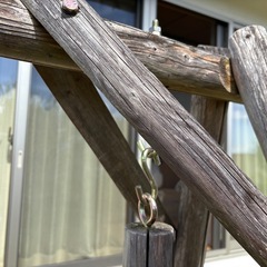【受け渡し者決まりました】屋外用木製ブランコ の画像