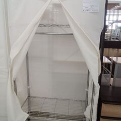 ★リユースのサカイ日立店★HJ7817  キャスター付きハンガーラック ホワイト（カバー） H182×D44×W92 クリーニング済み の画像
