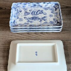 長方形角皿　4枚セットの画像