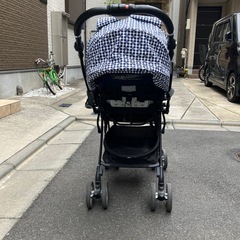 ベビーカー　Aprica ラクーナビッテソファークッション　ネイビーの画像