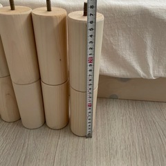スマホスタンド＆2口コンセント付 3段階高さ調節可能 セミダブルベッド  の画像