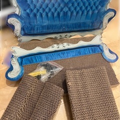新品　猫　ソファ　ベッド　おもちゃ　セットの画像