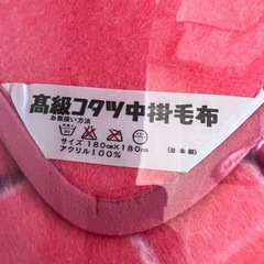 新品未開封！贈答品 高級こたつ中掛け毛布の画像