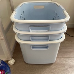 5段収納box 洗濯かご　柔軟剤　色々まとめセットの画像