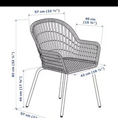 IKEA ラタンチェア　NILSOVEの画像