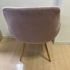 椅子　チェア　ベロア　ASHELの画像