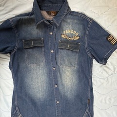 半袖デニムシャツの画像