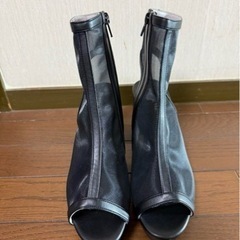 【美品】メッシュオープントゥブーツサンダル オリエンタルトラフィックの画像