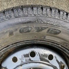 軽自動車スタッドレスタイヤ　145-80R13 鉄ホイール　2018年の画像