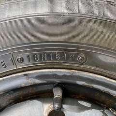 軽自動車スタッドレスタイヤ　145-80R13 鉄ホイール　2018年の画像