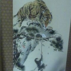 トラの掛け軸２個の画像