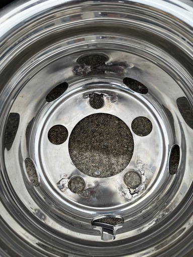 デコトラ ホイールマーカー、ライナー、タイヤ6本+スペアタイヤ