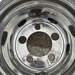 デコトラ　ホイールマーカー、ライナー、タイヤ6本+スペアタイヤホイール付きの画像