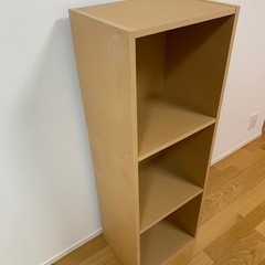 無印良品 パルプボードボックス・タテヨコＡ４サイズ・３段・ベージュの画像