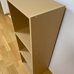 無印良品 パルプボードボックス・タテヨコＡ４サイズ・３段・ベージュの画像