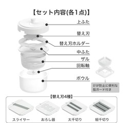 【ニトリ】コンパクトスライサースピナータイプ10役セットの画像