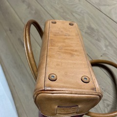 コーチ ハンドバッグ シグネチャー キャンバス レザー レッド coachの画像