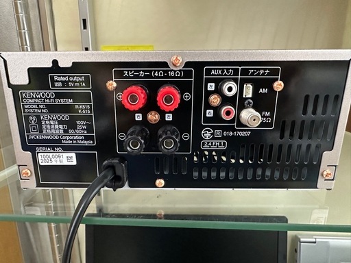 ⭐︎ドリーム荒牧店⭐︎ジモティー割引有⭐︎【クリーニング済み】KENWOOD ミニコンポ　K515 2025年製