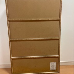 【格安提供】山善　白色文庫本4段ラックCMCR-9060 本やコレクション保管に最適♪の画像