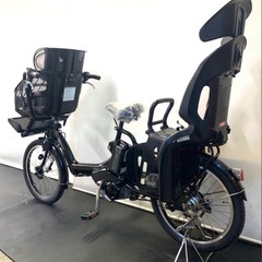 1年保証 送料無料　ブリヂストン　20インチ　子供乗せ　黒色　電動アシスト自転車 g925の画像