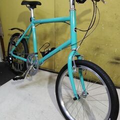 ★お取引可★ASAHI WEEKENDミニベロ 20インチ 7段変速 155cm～ 前後タイヤ🆕 極乗車 配達可の画像