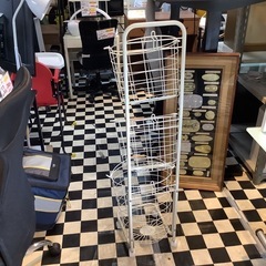 【リサイクルサービス八光】幅33.5㎝　丸形3段　ランドリーバスケットの画像