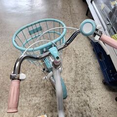 16インチ 子供用自転車 水色×白 補助輪付き 女の子向け ☆ 札幌市 北区 屯田 の画像