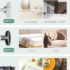 掃除機 コードレス 38000pa強力吸引 サイクロ コードレス PSE認証済の画像