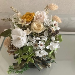 プリザーブドフラワー　グリーン系②の画像