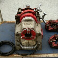 ≪zyt2450ジ≫ REX/レッキス パイプマシン S40AIII 通電OK ジャンク扱い現状品 AC100V/ねじ切り機/S40A3/S40AⅢ 70914-05の画像