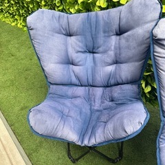 ニトリ　バタフライチェア　２脚　収納袋付き②の画像