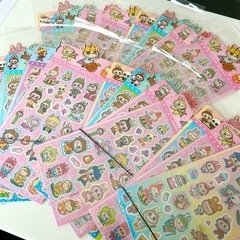 ラブブ💕キラキラシール沢山あります❣️まとめて購入の方限定１名早い者勝ちでぷくぷくシール＆ボールペンもつけます❣️の画像