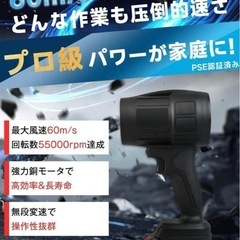 新品 ブロワー 洗車 強力 バッテリー2個付きの画像