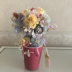 プリザーブドフラワー　ピンク系③の画像