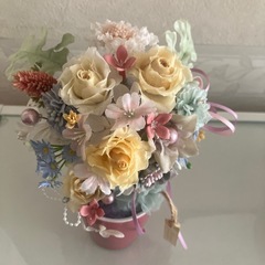 プリザーブドフラワー　ピンク系③の画像