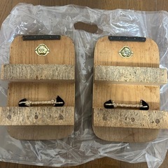 下駄 木台 シンプル 黒鼻緒 メンズ Sサイズの画像