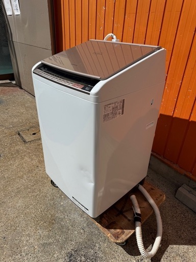 洗濯機　乾燥4.5kg　洗濯8.0㎏　日立　BW-DV80A