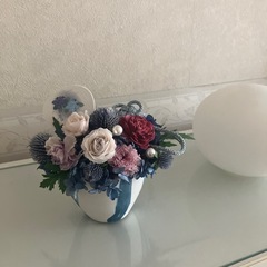 プリザーブドフラワー　ブルー系④の画像