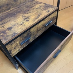 ハンガーラックチェスト　引き出し付きの画像