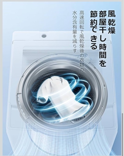 COMFEE' 洗濯機 5.5kg 一人暮らし 1-3人用 全自動洗濯機 ステンレス槽 風乾燥 予約機能 部屋干し ガラスドア コンパクト 家電 節水 静音設計 省スペース 槽洗浄 透明ドア ホワイト CAC06EW55/W-S1