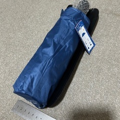 折り畳み傘　晴雨兼用　自動開閉　ネイビーの画像