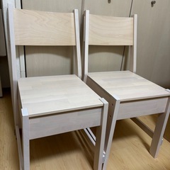 IKEA NORRÅKER ノッルオーケル　テーブルチェアセット2人用 の画像