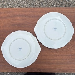 【Noritake ノリタケ】 花更紗 大皿 パーティープレート 2枚セット 直径約28cm　ボーンチャイナの画像