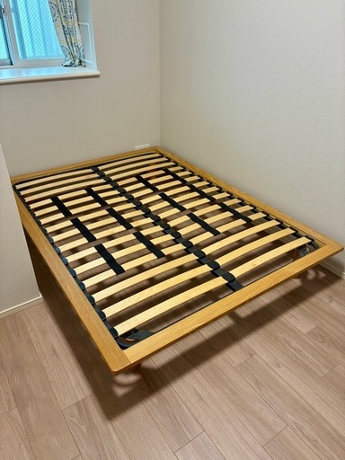【無印良品】木製ベッドフレーム（ダブルベッド）