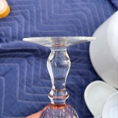 気泡入り　シャンパングラス　ピンク　コップ　の画像