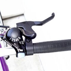 コンパクトなミニベロ20インチ折りたたみ６段変速自転車の画像