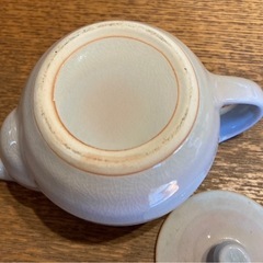 急須 陶器 和食器 茶器 ティーポット ベージュ系の画像