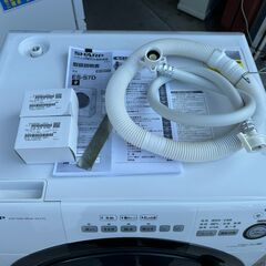 【動作保証あり】SHARP 2020年 ES-S7D-WL 7.0kg / 3.5kg ドラム式洗濯乾燥機 プラズマクラスター【管理KRS803】の画像